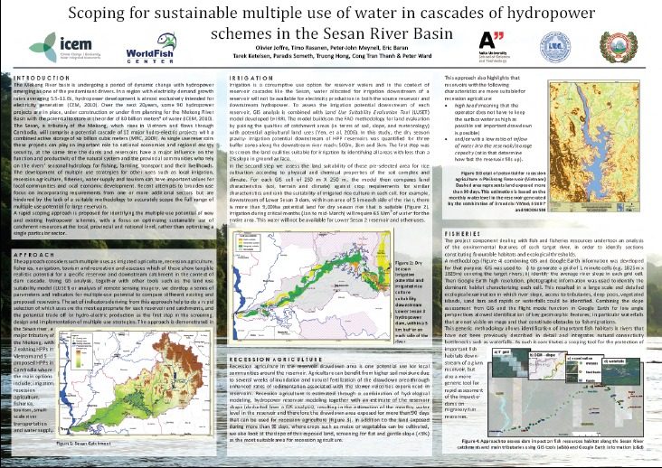POSTER: Scoping for sustainable multiple use of water in cascade schemes in the Sesan River Basin
