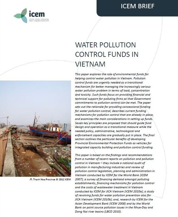 BRIEF: Water Pollution Control Funds in Vietnam
