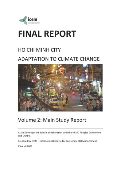 VOL 2: Ho Chi Minh City  Adaptation to Climate Change: Main Report