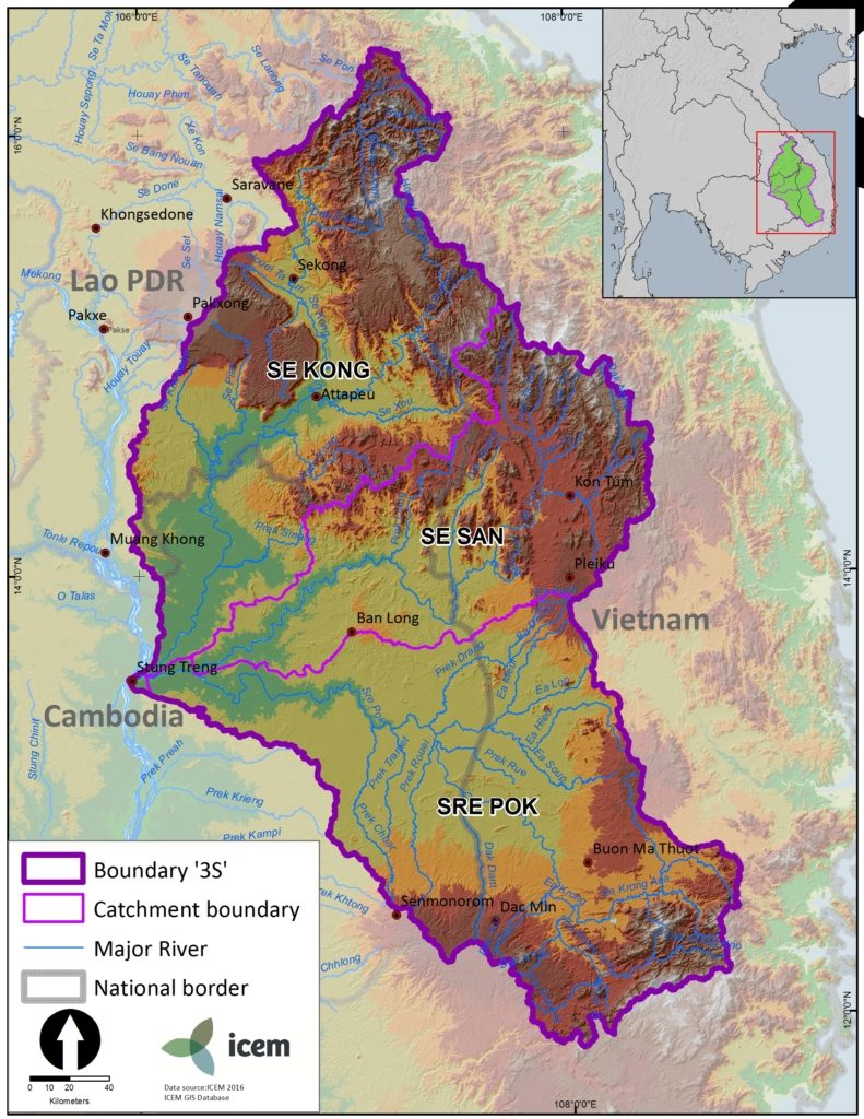 Map of 3S River Basin